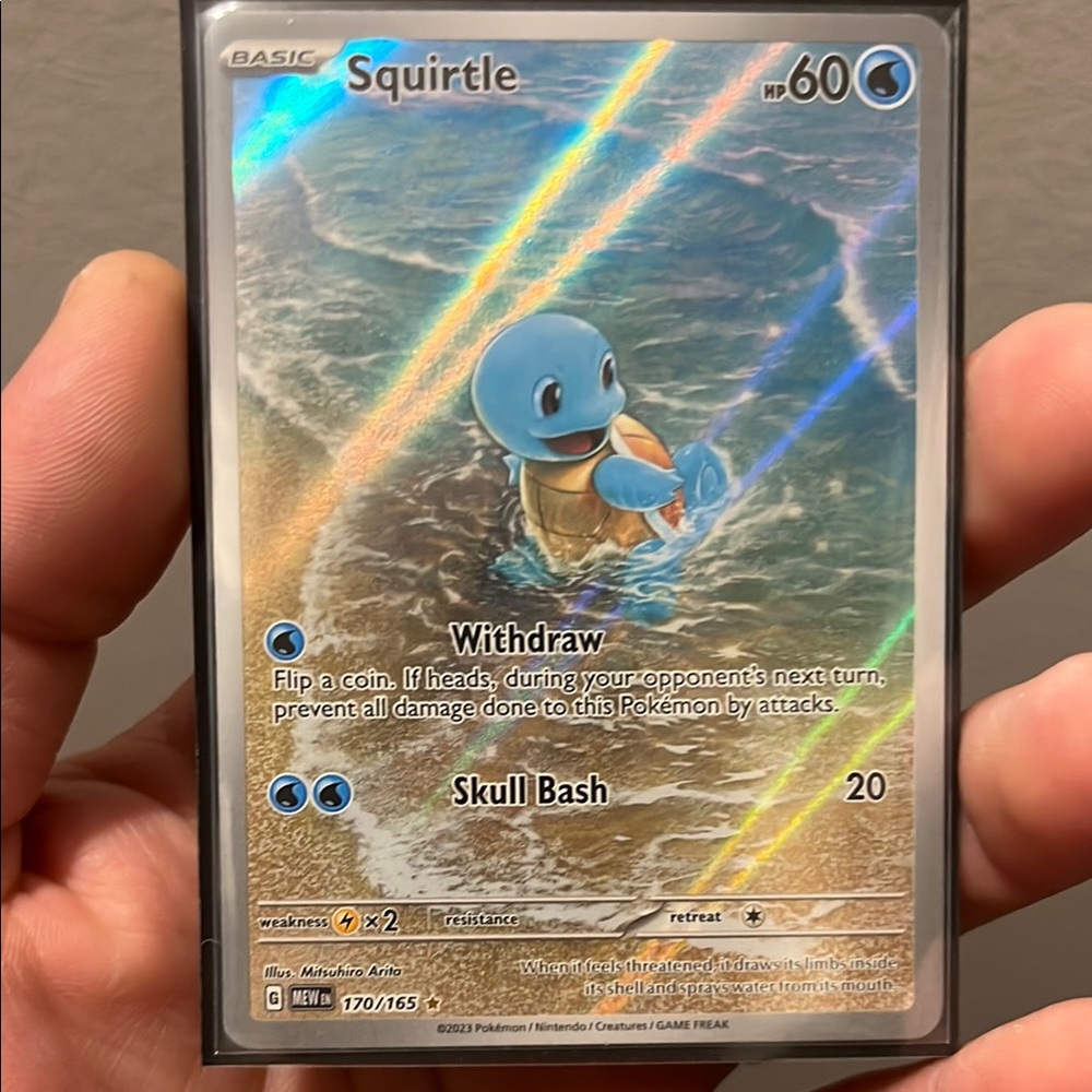 Squirtle Holographic Pokémon Card